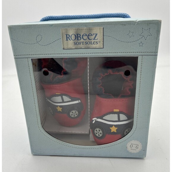 Robeez Soft Soles boy police car size 0-6 months - Picture 1 of 5